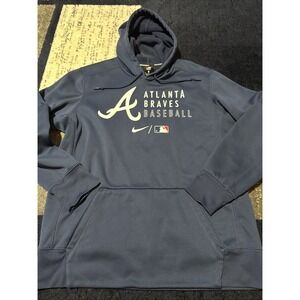 Nike Atlanta Braves Mens XL Hoodie Pullover Baseball MLB Sweatshirt